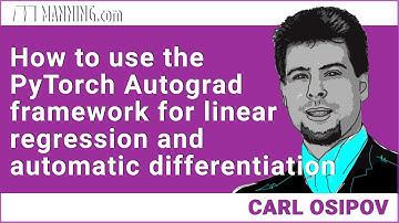 How to use the PyTorch Autograd framework for linear regression and automatic differentiation