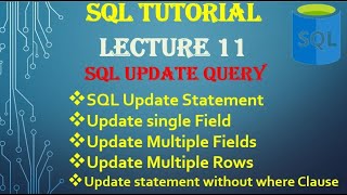 Master SQL UPDATE: Single & Multiple Fields, Rows, and No WHERE Clause Explained | Part 11