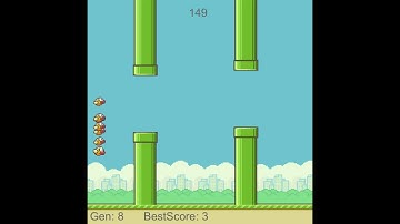 Flappy Bird - Genetic Algorithm 1