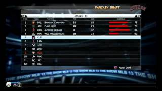 Let's Play: MLB 13: The Show - Episode 01 - The Fantasy Draft