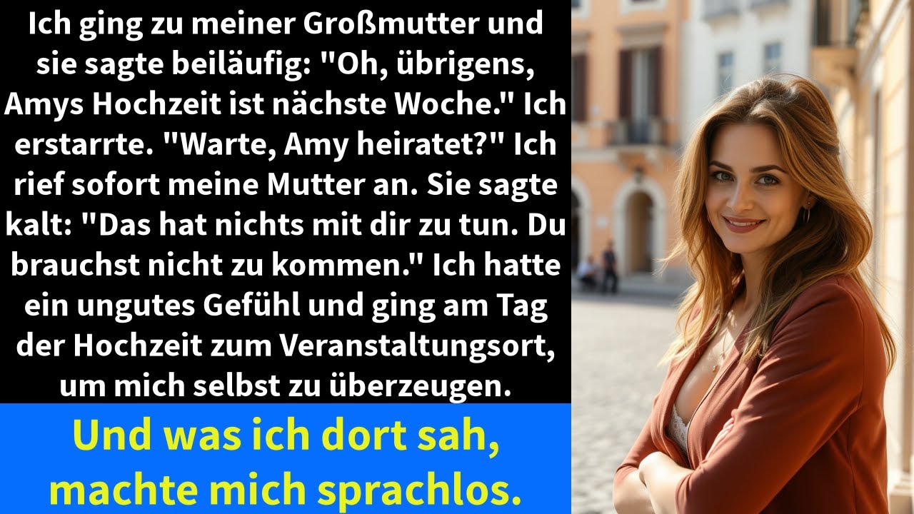 Ich ging zu meiner Großmutter und sie sagte beiläufig: