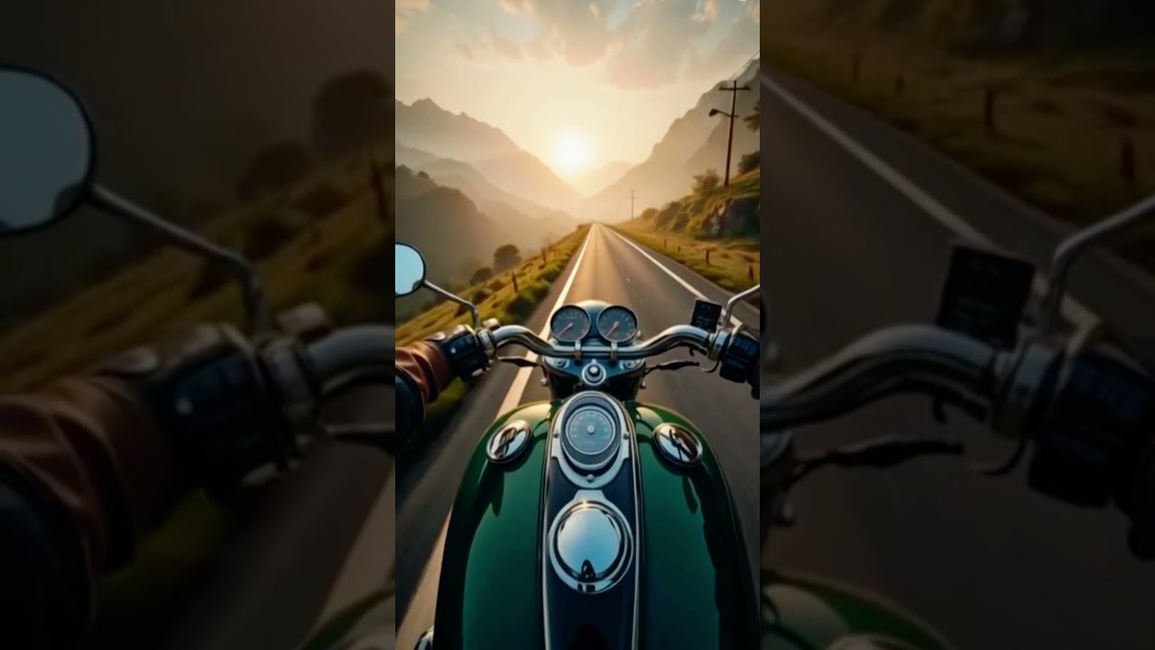 POV Motorcycle Ride Through Foggy Mountains 🌄 | 4K AI Cinematic Adventure 