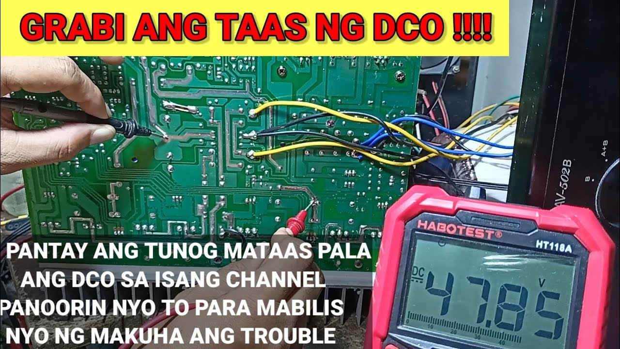 KONZERT AV-502 Half channel problem , May 47volts na dco , step by step tutorial