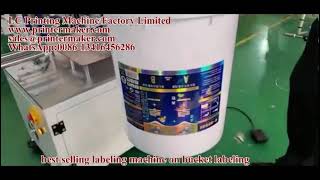 best selling labeling machine on bucket labeling