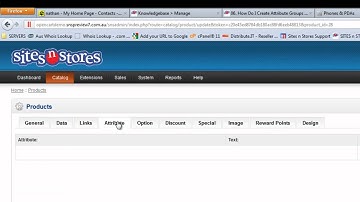 Creating & Managing Attributes - SitesNStores Support