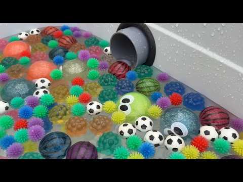 Water Marble Run ☆ Big Eyeball and lots of balls
