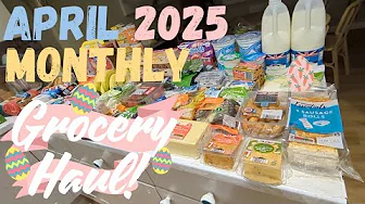 April Grocery Haul 2025! Everything we bought as a Frugal Homeschooling Family of 5 (£500 Budget) 🤑
