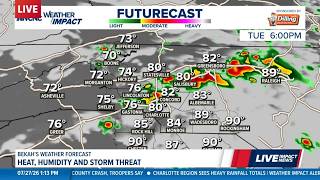 Extreme heat with a risk of severe thunderstorms in Charlotte, NC | Bekah Birdsall forecast