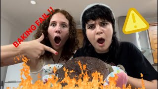 baking chocolate cake (**GONE WRONG**)