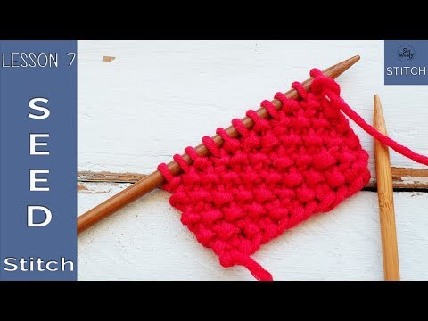 Learn to knit quickly - Lesson 7: Seed stitch - So Woolly