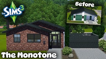 Ik heb de Monotone in Sims 3 gerenoveerd | Snel bouwen 💜