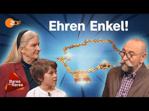 Kleiner Mann, große Scheine: Einzigartige Halskette verspricht Oma-Enkel-Abenteuer | Bares für Rares