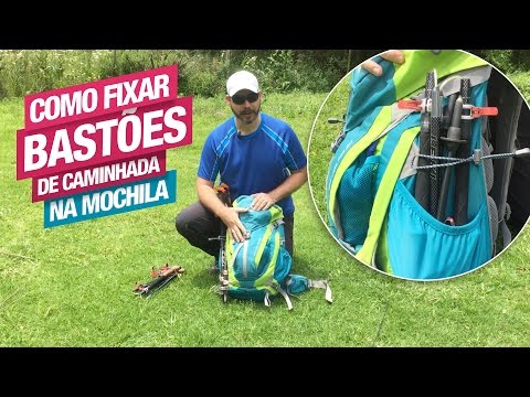 Vídeo: Como prender bastões de caminhada na sua mochila