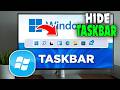 How to Hide the Taskbar When in Full Screen in Windows 11 (2026)