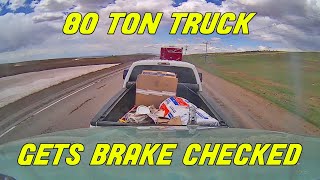 A Day in The Life of an American Truck Driver  Road Rage, Brake Check, Car Crash, Instant Karma USA