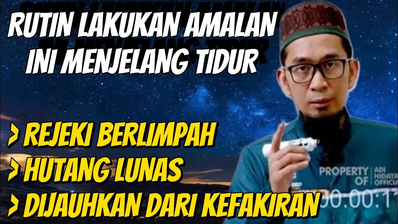 Amalan Rejeki Mengalir Deras dan Pelunas Hutang||Anti Miskin #ustadzadihidayat #amalanpelunashutang