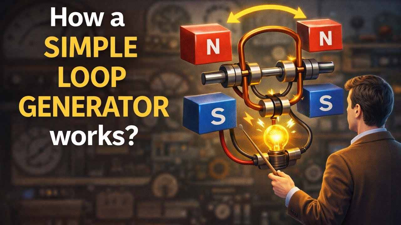 How a Simple Loop Generator Generates DC voltage ( simple explained)|Dc ...