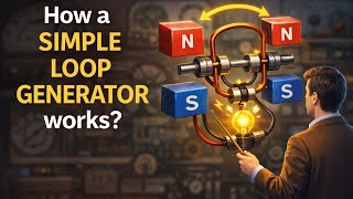 How a Simple Loop Generator Generates DC voltage ( simple explained)|Dc Genearator|