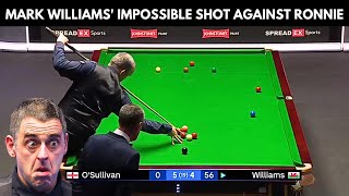 Mark Williams' Mind-Blowing Shot Leaves Ronnie O'Sullivan Speechless | Snooker Tour Championship