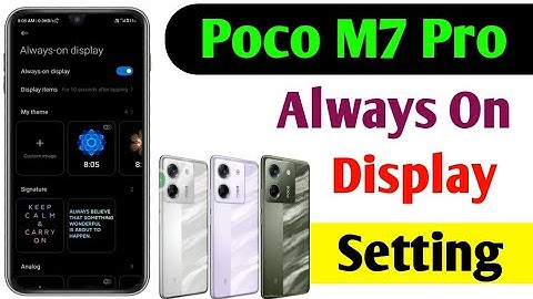 Poco M7 Pro Me Always On Display kaise on kare How To Always On Display Setting on kaise kare 2025