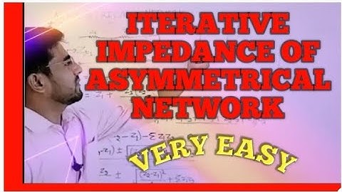 6 iterative impedance of asymmetrical network/nftl/polytechnic/btech/hindi/electronics/#trending