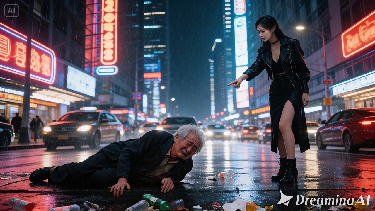 Giữa cơn mưa lạnh, ông quỳ xuống trước chính người mình từng nuôi lớn.