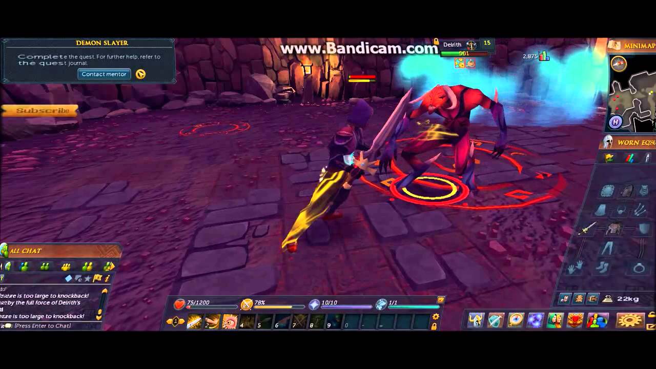 RuneScape World-41: Defeat of Delrith - YouTube