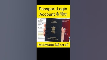How to set PASSWORD on passport website || #Passport