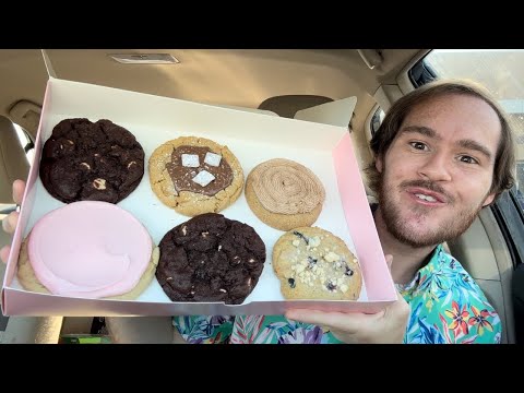 CRUMBL COOKIES REVIEW 154: Churro, Blueberry Muffin, Triple Chocolate, PB Munch, Pink Sugar