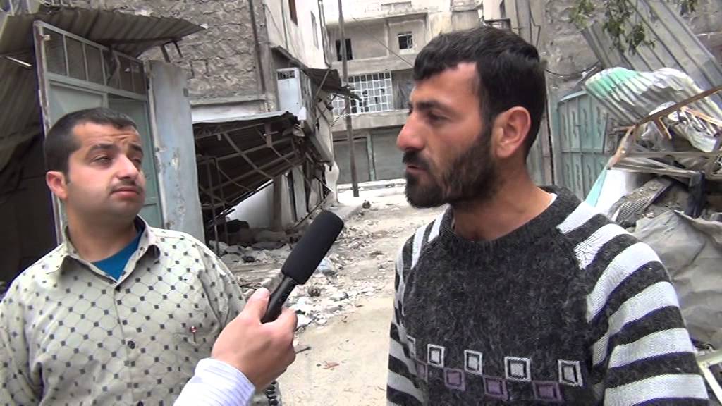 حلب - جولة في حي الميسر لرصد أحوال الناس في ظل القصف ١٧ نيسان ٢٠١٤.