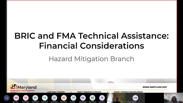 BRIC and FMA Technical Assistance Series: Financial Considerations