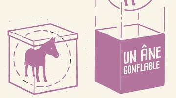 Un âne gonflable - Les petits poissons dans l'eau