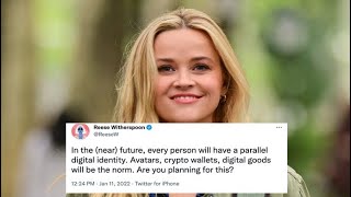 Reese Witherspoon slammed on twitter for “advertising” cryptocurrency | Learn why NFTs are in demand