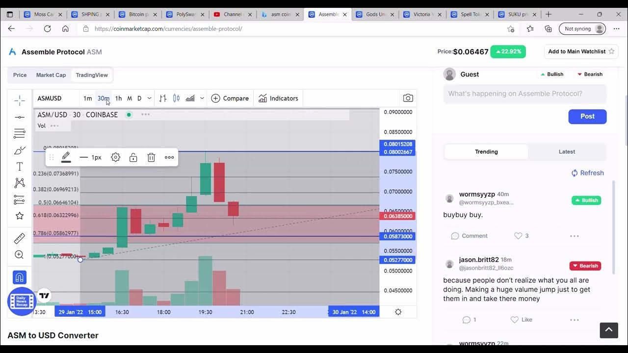 ASM Assemble Protocol Crypto Coin Technical Analysis, Review