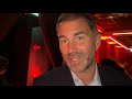 EDDIE HEARN INSTANT REACTION TO TYSON FURY CALLING OUT ANTHONY JOSHUA &amp; BENN PTS WIN
