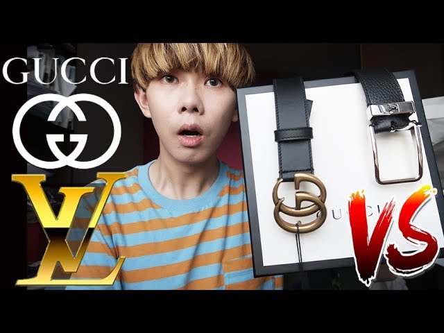 Original Gucci Belt VS Louis Vuitton LV Belt, Who Wins? Luxury Accessory  Review , Fashion Haul 2019 