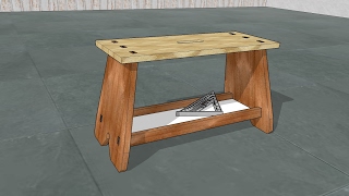 This video shows how to model a virtual set of plans for the tried-and-true footstool I