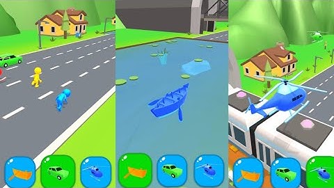 Shape-shifting All Levels Mobile Walthrough iOS,Android Gameplay Stick Run Game New Level Part 8