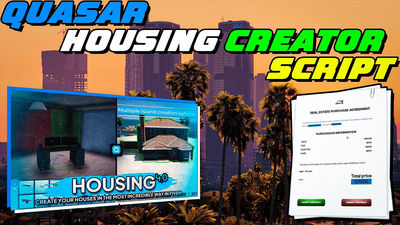 Quasar Housing Creator Script | Installation and Walkthrough | QBCore/ESX | FiveM Tutorial #55