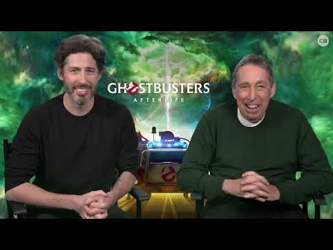 Ghostbusters Afterlife Jason Reitman & Ivan Reitman Talk Easter Eggs, Harold Ramis Legacy + MORE