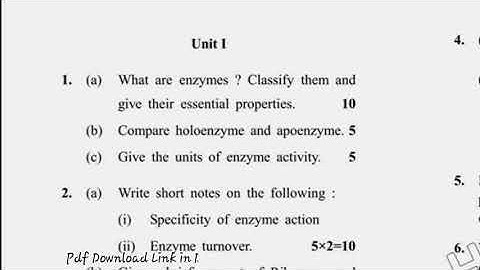 Dcrust MSc Biotechnology 3rd Sem Enzymology & Enzyme Technology Question Paper