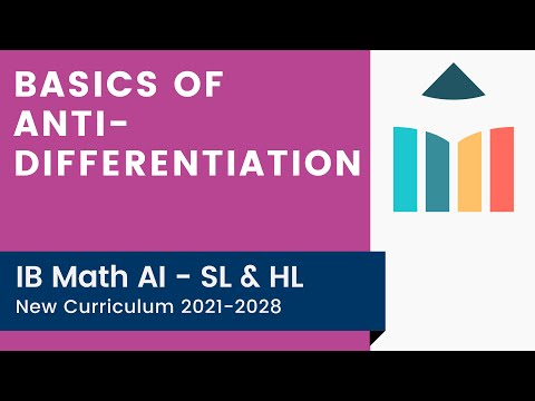 Basics of Antidifferentiation
