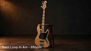 95 BPM Funk Bass Loop I Bass Only Groove I Jessie on Bass