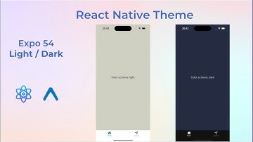 Light & Dark Mode in React Native Expo 54，Switch Color Theme
