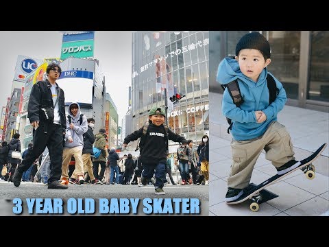 DAY WITH A 3 YEAR OLD SKATER IN TOKYO