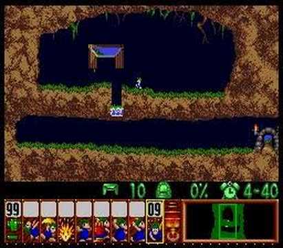 Lemmings - Fun Level 1 Solution