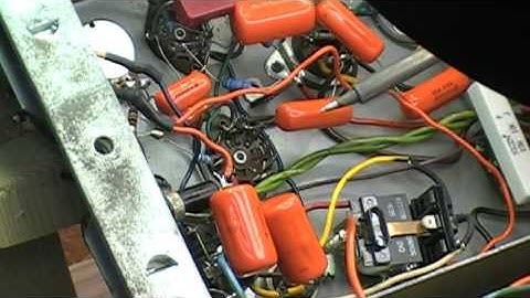 Resoldering Suppression Caps In A Leslie 122 Amplifier With A Voltage Drop