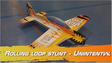 RC Factory SU29 EPP Superlite (Black Hawk limited edition) - A rolling loop stunt