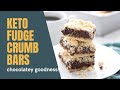 Keto Fudge Crumb Bars