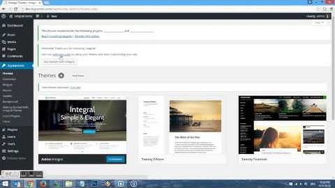 How-to Install Integral - Free One Page Parallax Wordpress Theme